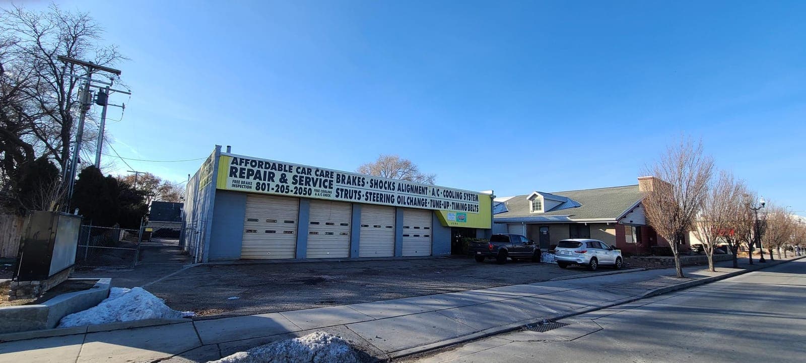 Auto Shop with Fenced Yard for Sale: 3385 W 3500 S