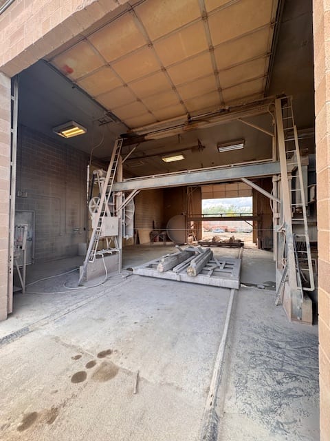Loading dock open to the yard at 993 W 14730 S, Bluffdale